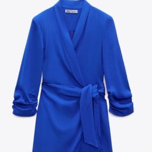 Zara Wrap Blazer Blue | Size L | NWT